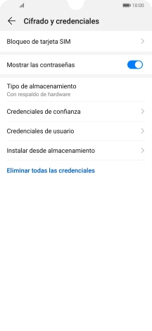 Pulsa Bloqueo de tarjeta SIM.