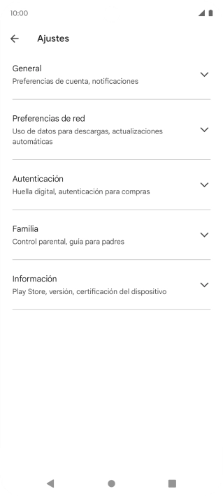 Pulsa Preferencias de red.