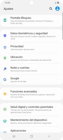 Pulsa Nube y cuentas.
