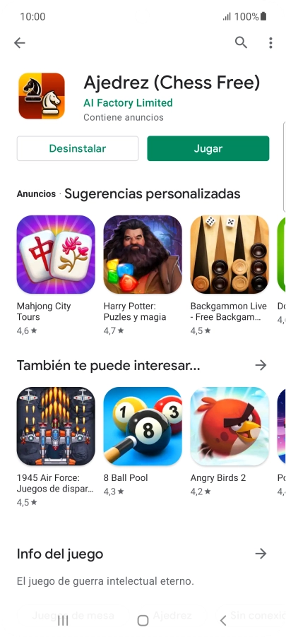 Pulsa la tecla de inicio para terminar y regresar a la pantalla de inicio.
