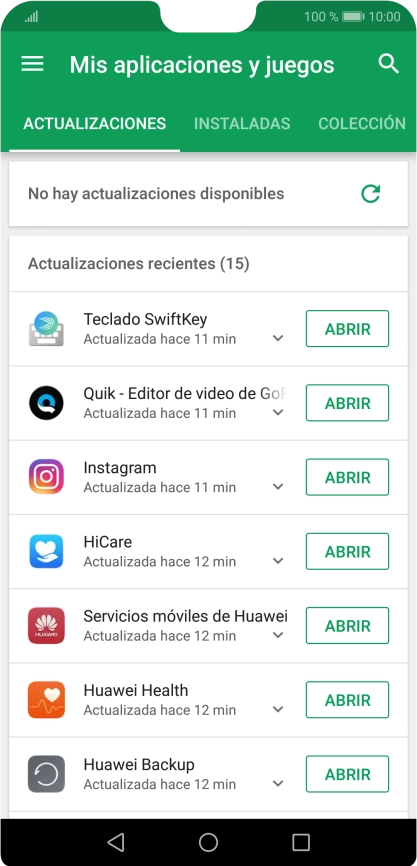 Pulsa INSTALADAS.