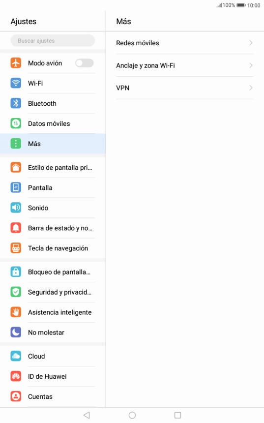 Pulsa Redes móviles. Pulsa Redes móviles.