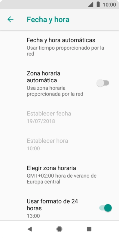 Pulsa el indicador junto a 