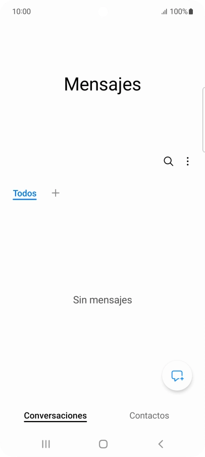 Pulsa el icono de nuevo mensaje.