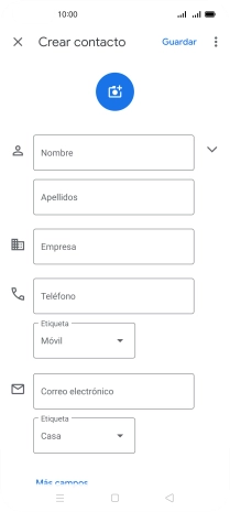 Pulsa Nombre e introduce el nombre deseado.