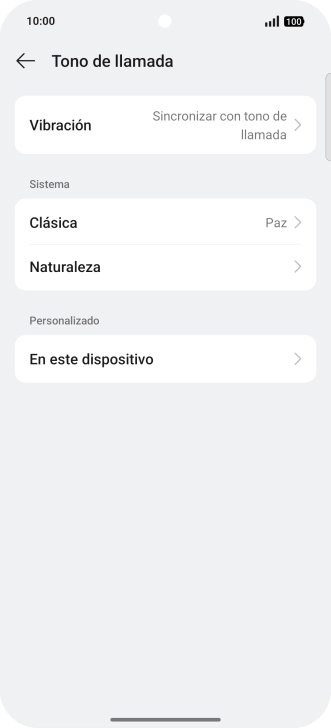 Pulsa la categoría deseada.
