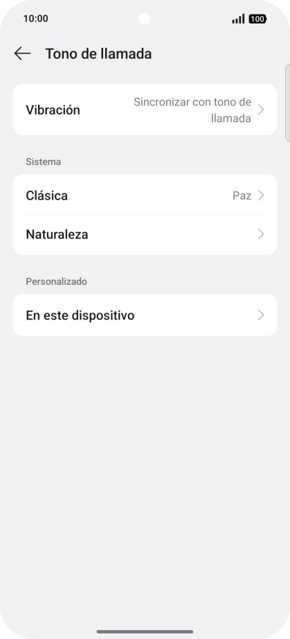 Pulsa la categoría deseada.