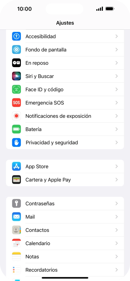 Pulsa Privacidad y seguridad.