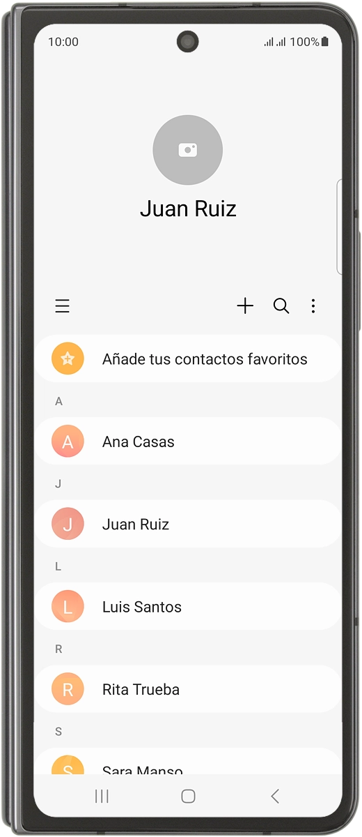 Pulsa el contacto deseado.