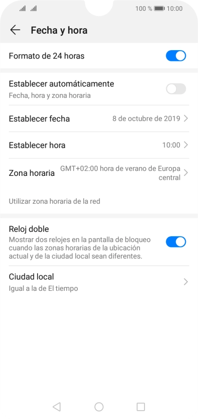 Pulsa el indicador junto a 