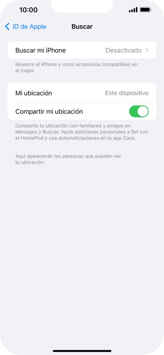 Pulsa Buscar mi iPhone. Pulsa Buscar mi iPhone.