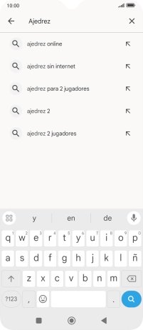 Introduce el nombre del tema o de la app y pulsa el icono de búsqueda.