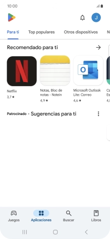 Pulsa el icono de perfil.