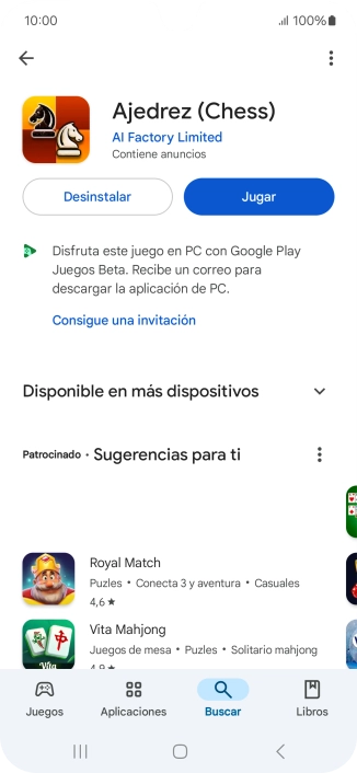 Pulsa la tecla de inicio para terminar y regresar a la pantalla de inicio.