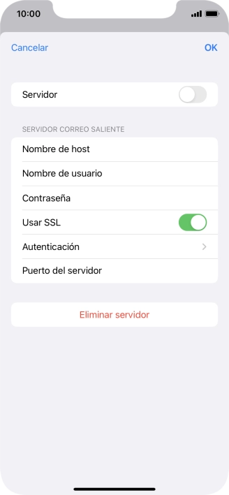 Pulsa el indicador junto a 