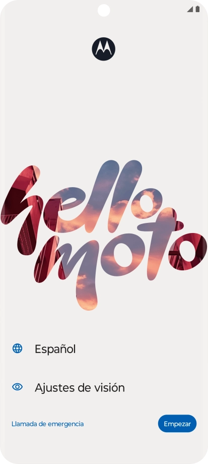 Pulsa en el campo  junto al icono del idioma.