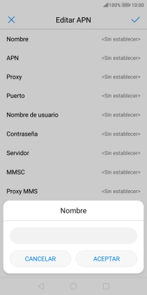 Introduce Vodafone Internet y pulsa ACEPTAR.