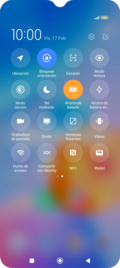 Pulsa la tecla de inicio para terminar y regresar a la pantalla de inicio.