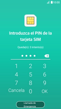 Si lo solicita el teléfono, introduce el código PIN y pulsa OK.