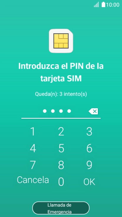 Si lo solicita el teléfono, introduce el código PIN y pulsa OK.
