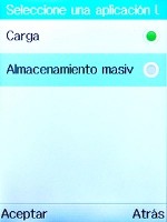 Selecciona Almacenamiento masivo. Selecciona Almacenamiento masivo.