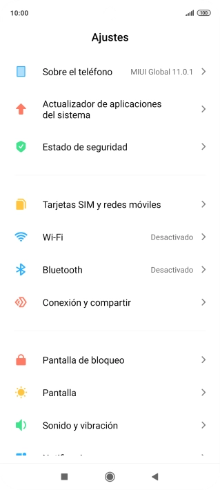 Pulsa Conexión y compartir. Pulsa Conexión y compartir.