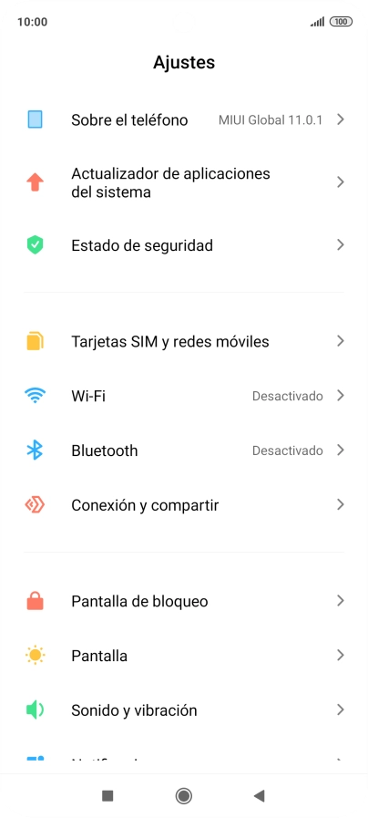 Pulsa Conexión y compartir. Pulsa Conexión y compartir.