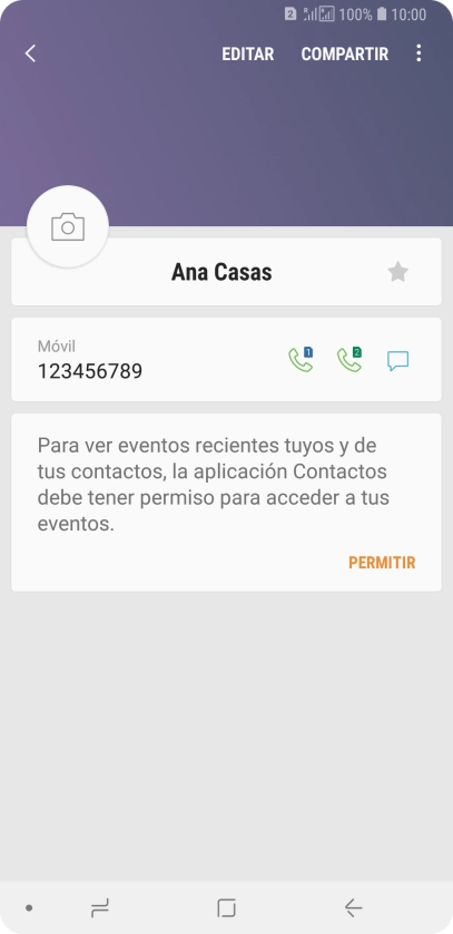 Pulsa la tecla de inicio para terminar y regresar a la pantalla de inicio.