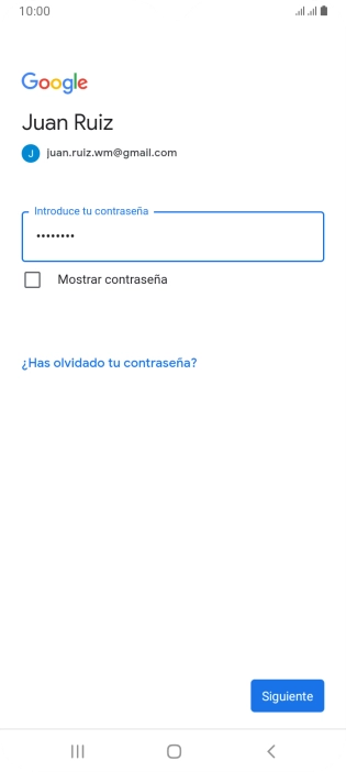 Pulsa Siguiente.