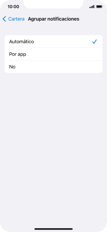 Pulsa el ajuste deseado.
