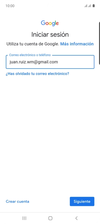 Pulsa Siguiente.