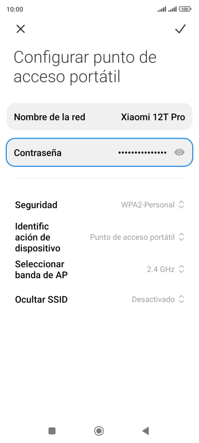 Pulsa en el campo junto a 