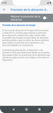 Pulsa el indicador junto a 