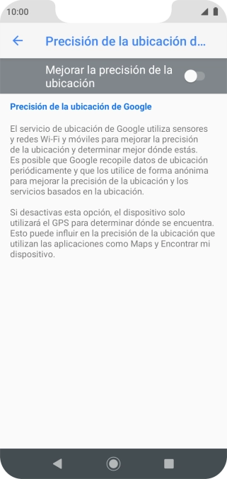 Pulsa el indicador junto a 