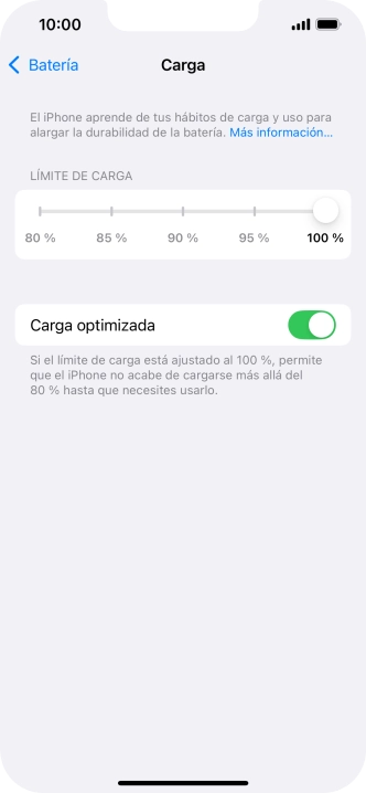Pulsa el indicador junto a 