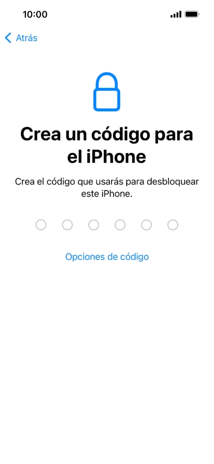 Pulsa Opciones de código.