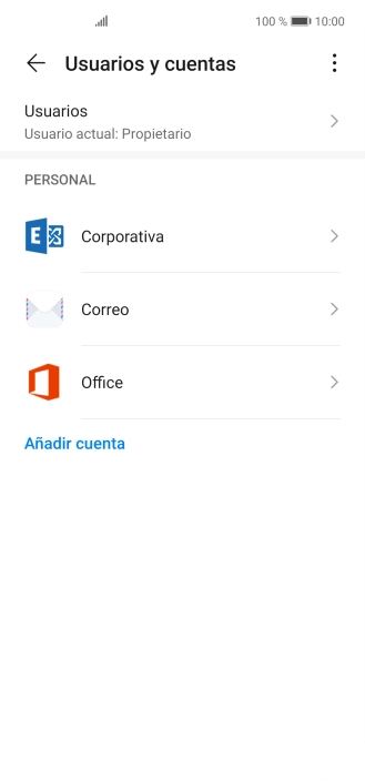 Pulsa el tipo de cuenta deseado.