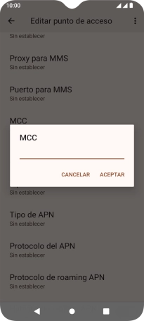 Introduce 214 y pulsa ACEPTAR.