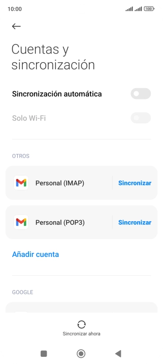 Pulsa el indicador junto a 