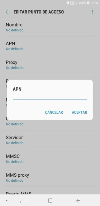 Introduce airtelwap.es y pulsa ACEPTAR.
