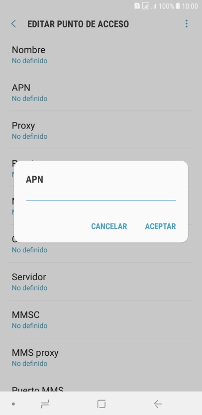 Introduce airtelwap.es y pulsa ACEPTAR.