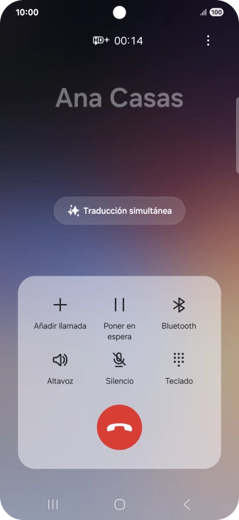 Pulsa Traducción simultánea.