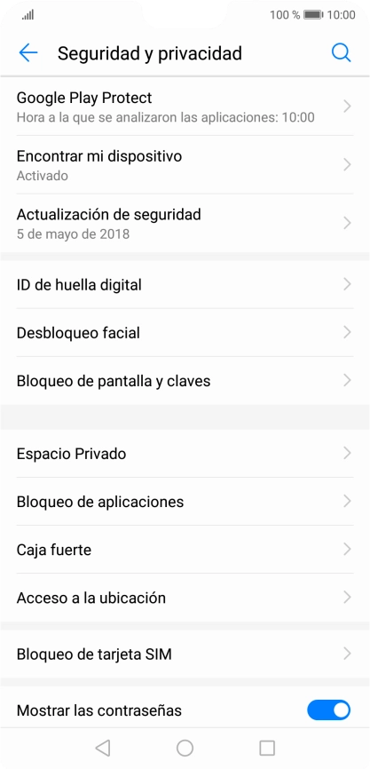 Pulsa Bloqueo de tarjeta SIM.