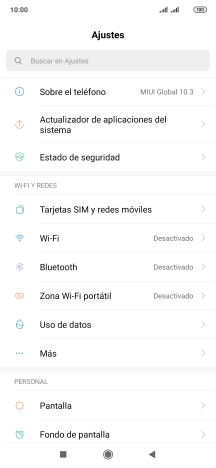 Pulsa Tarjetas SIM y redes móviles.