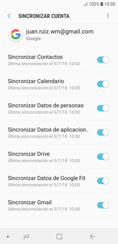 Pulsa la tecla de inicio para terminar y regresar a la pantalla de inicio.