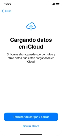 Pulsa Borrar ahora.
