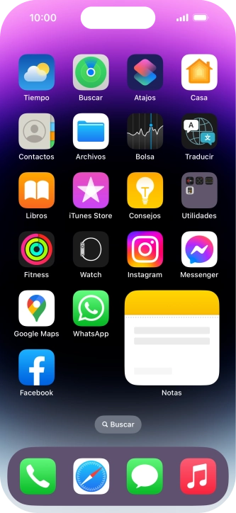 Si utilizas un grupo de widgets: Desliza el dedo hacia arriba o hacia abajo sobre el grupo para seleccionar el widget deseado.