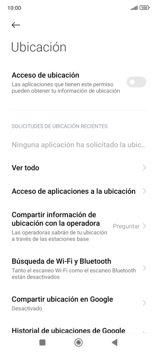 Pulsa el indicador junto a 