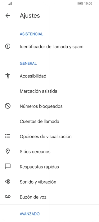Pulsa Cuentas de llamada.