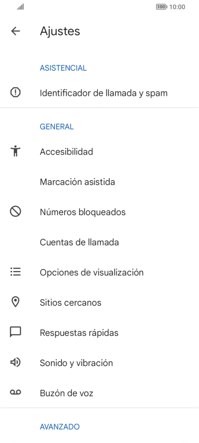 Pulsa Cuentas de llamada.